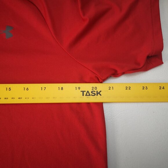 Under Armour The Tech Tee Ladies Size Medium Red Short Sleeves T-shirt - Picture 10 of 12